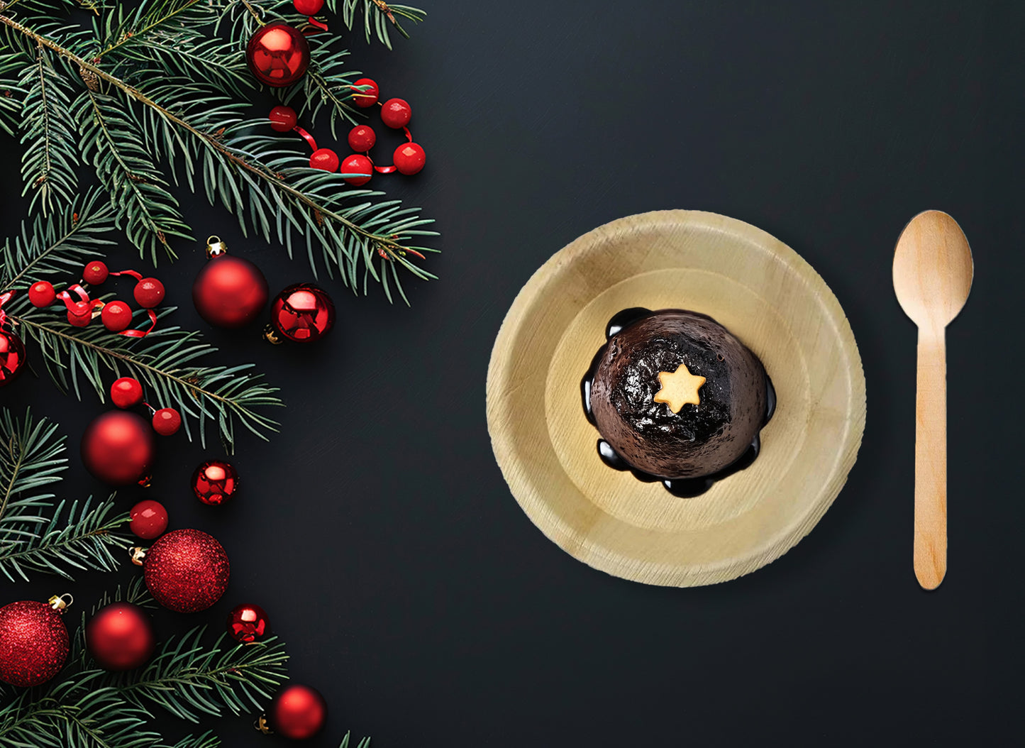 6" Deep Round Plate (Small, Palm Leaf)