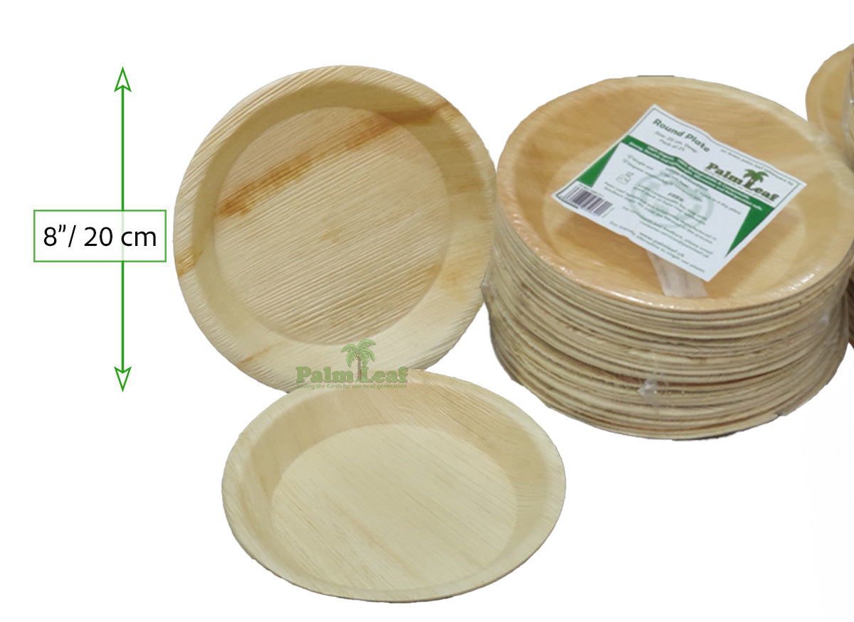 8" Deep Round (Medium) - Areca Palm Leaf Plate
