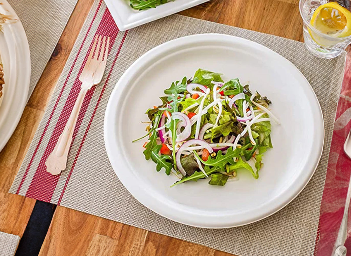 10" Round (25 cm, Large, Bagasse)