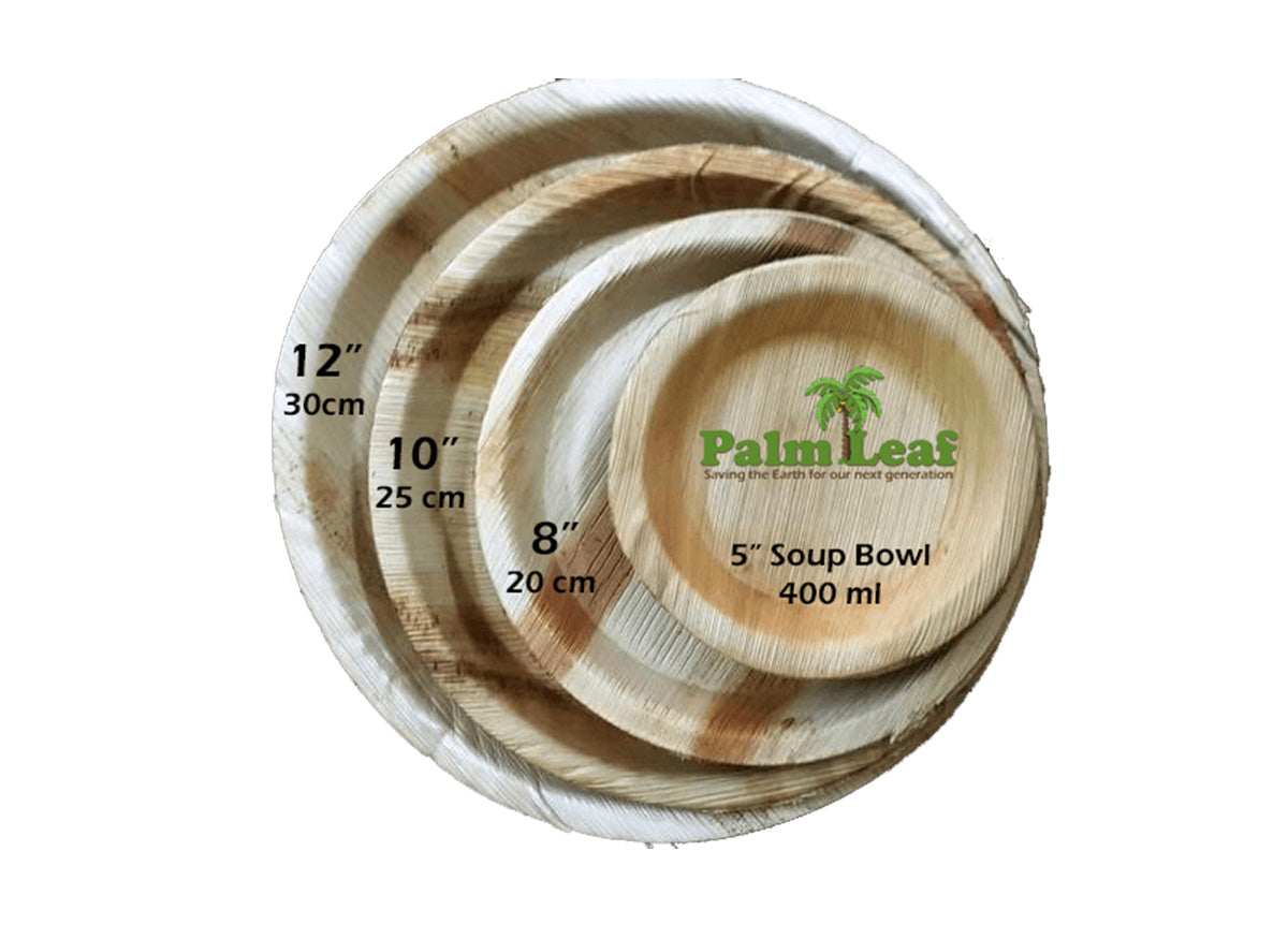 8" Deep Round (Medium) - Areca Palm Leaf Plate