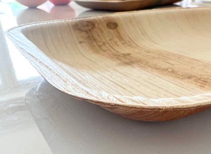 10" Rectangular Platter (Medium, Palm Leaf)