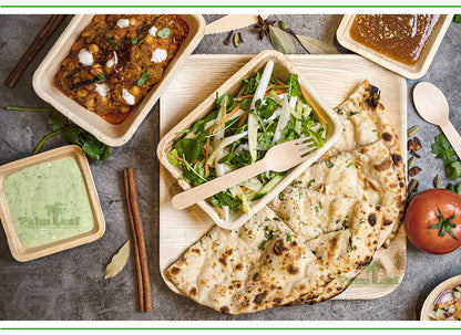 10" Square Plate (Large, Palm Leaf)