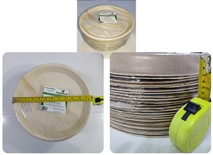 12" Deep Round Plate (X Large, Palm Leaf)