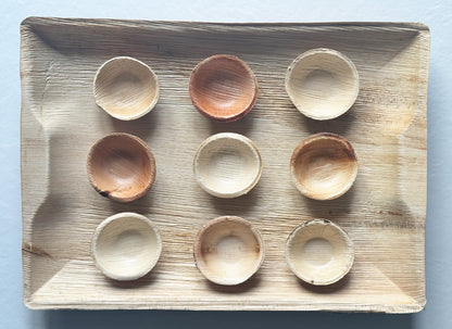 2.5" Sauce Bowl (X Small, Palm Leaf)