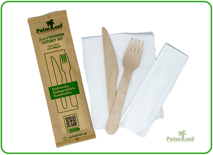 Bagasse Plates & Cutlery Set
