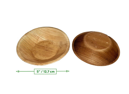 5" Round Bowl (Small,  Palm Leaf)