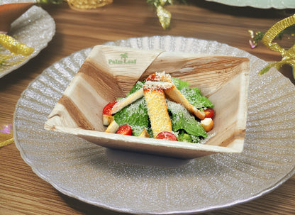 6.5" Pyramid Bowl (Large, Palm Leaf)