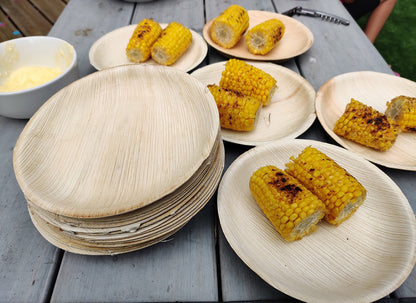 6" Round Plate (Small, Palm Leaf)