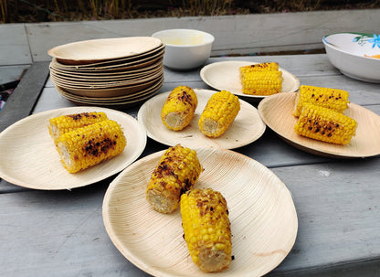 6" Round Plate (Small, Palm Leaf)