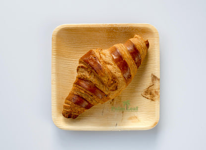 6" Square Plate (Small, Palm Leaf)