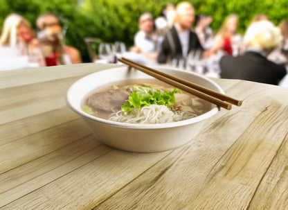 7" Round Soup Bowl (Large, Bagasse)