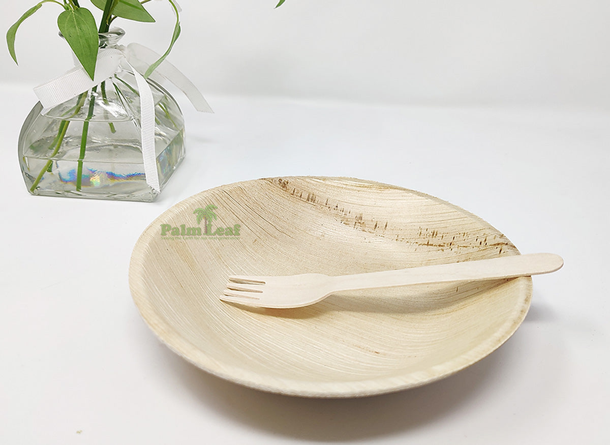 7" Wide Soup Bowl (Medium) - Areca Palm Leaf Bowl