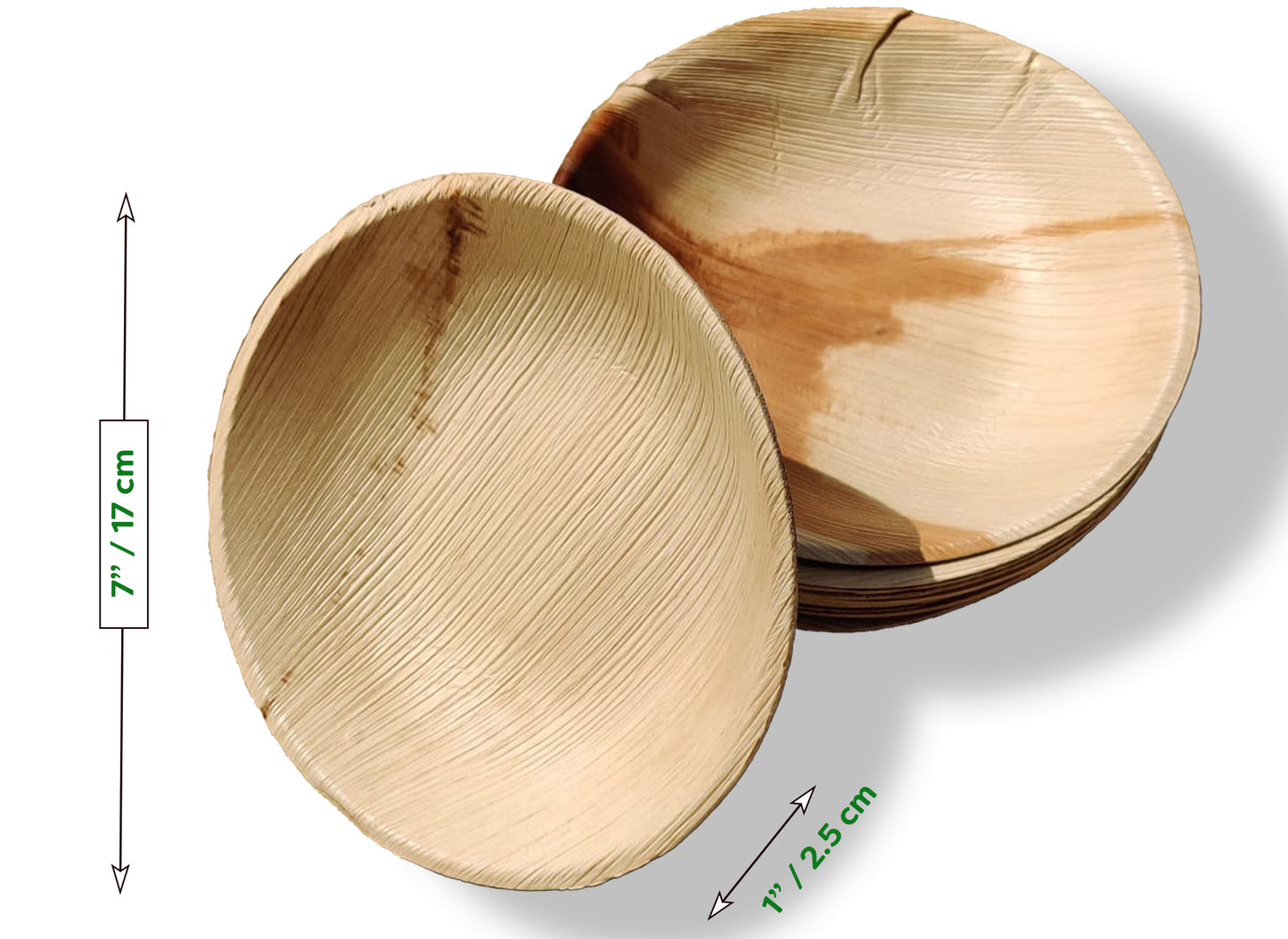 7" Wide Soup Bowl (Medium) - Areca Palm Leaf Bowl