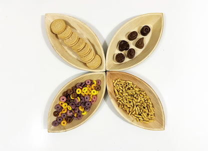 10" Boat Serving Platter (Medium, Palm Leaf)