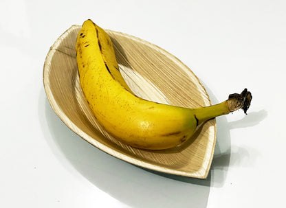 10" Boat Serving Platter (Medium, Palm Leaf)