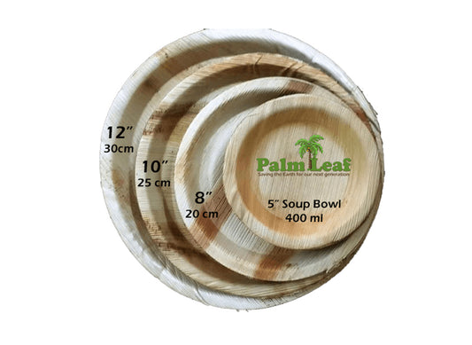 B2B: Deep Round Plates - Areca Palm Leaf Plate