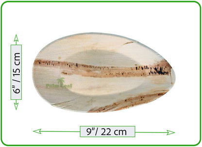 9" Oval Platter (Medium, Palm Leaf)