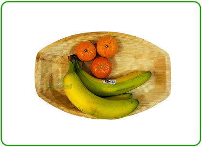 13" Oval Serving Platter (Large, Palm Leaf)