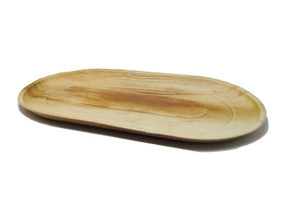 22" Oval Serving Tray for Feast  (X Large, Palm Leaf)