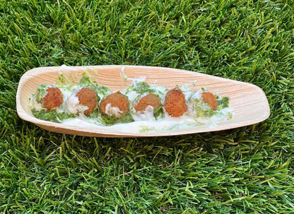 7" Boat Dish (Small, Palm Leaf)