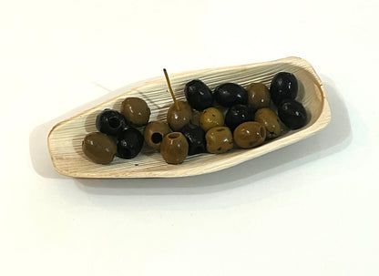 7" Boat Dish (Small, Palm Leaf)